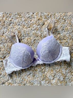 Purple Lace Push Up Bra